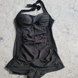 Halter one piece Marilyn Monroe style suit